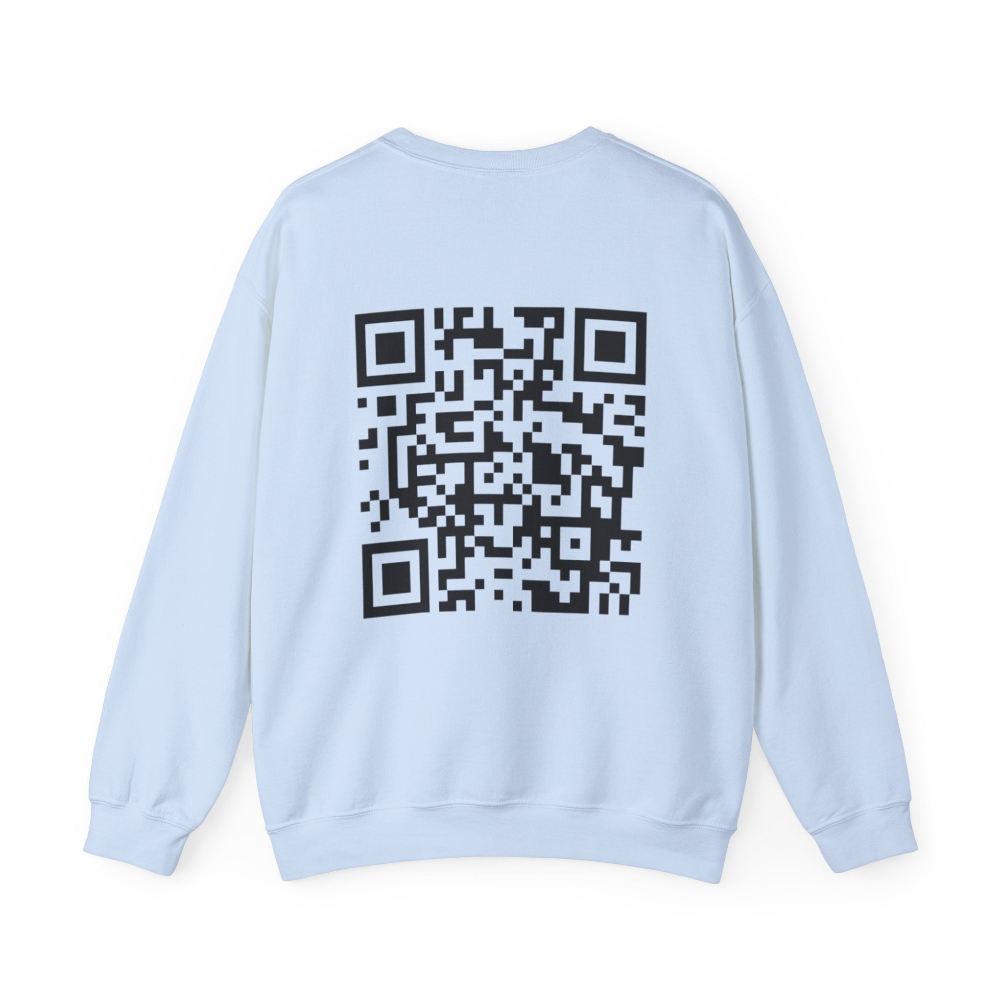 Dynamic QR Sweatshirt Light Blue