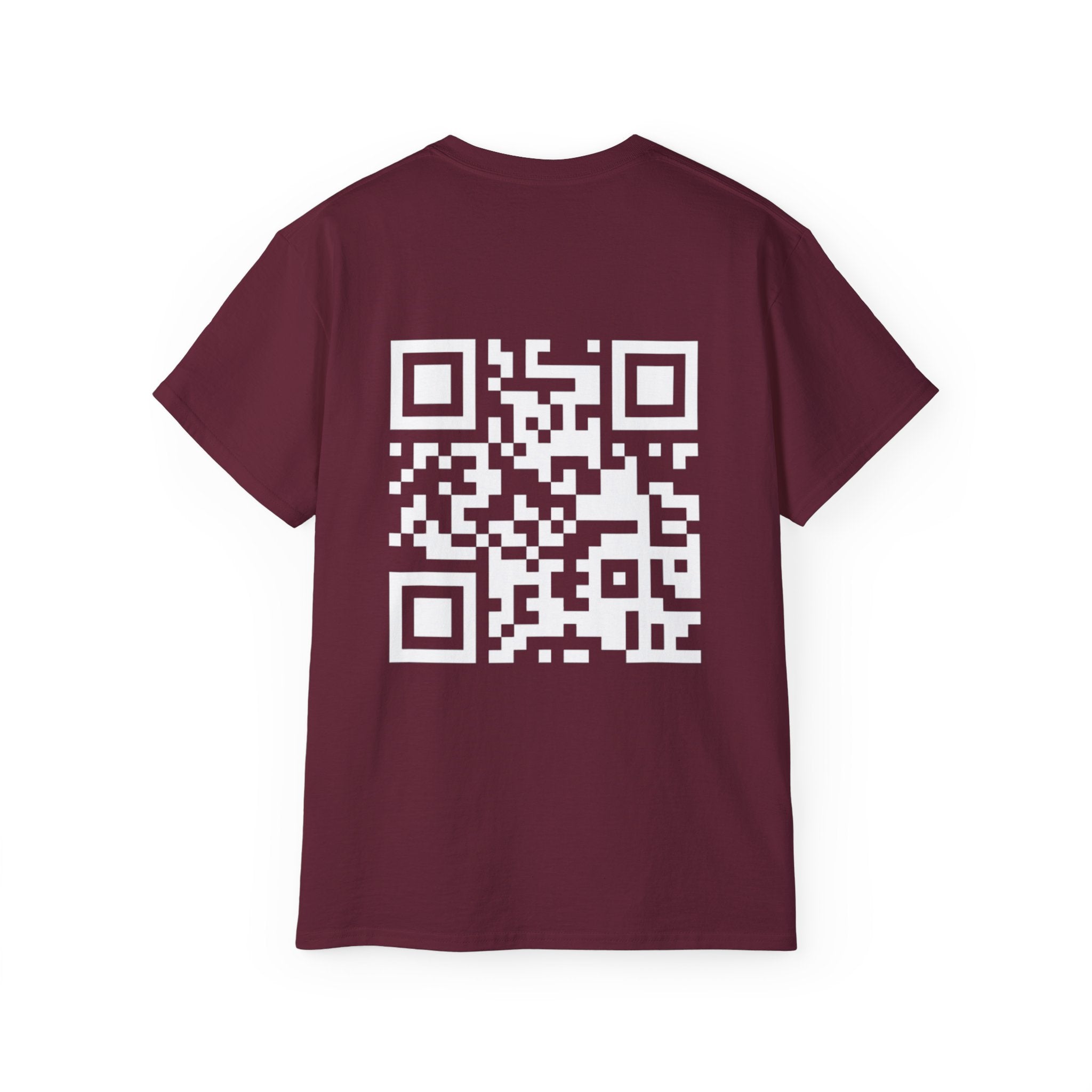QR T-Shirt Maroon red