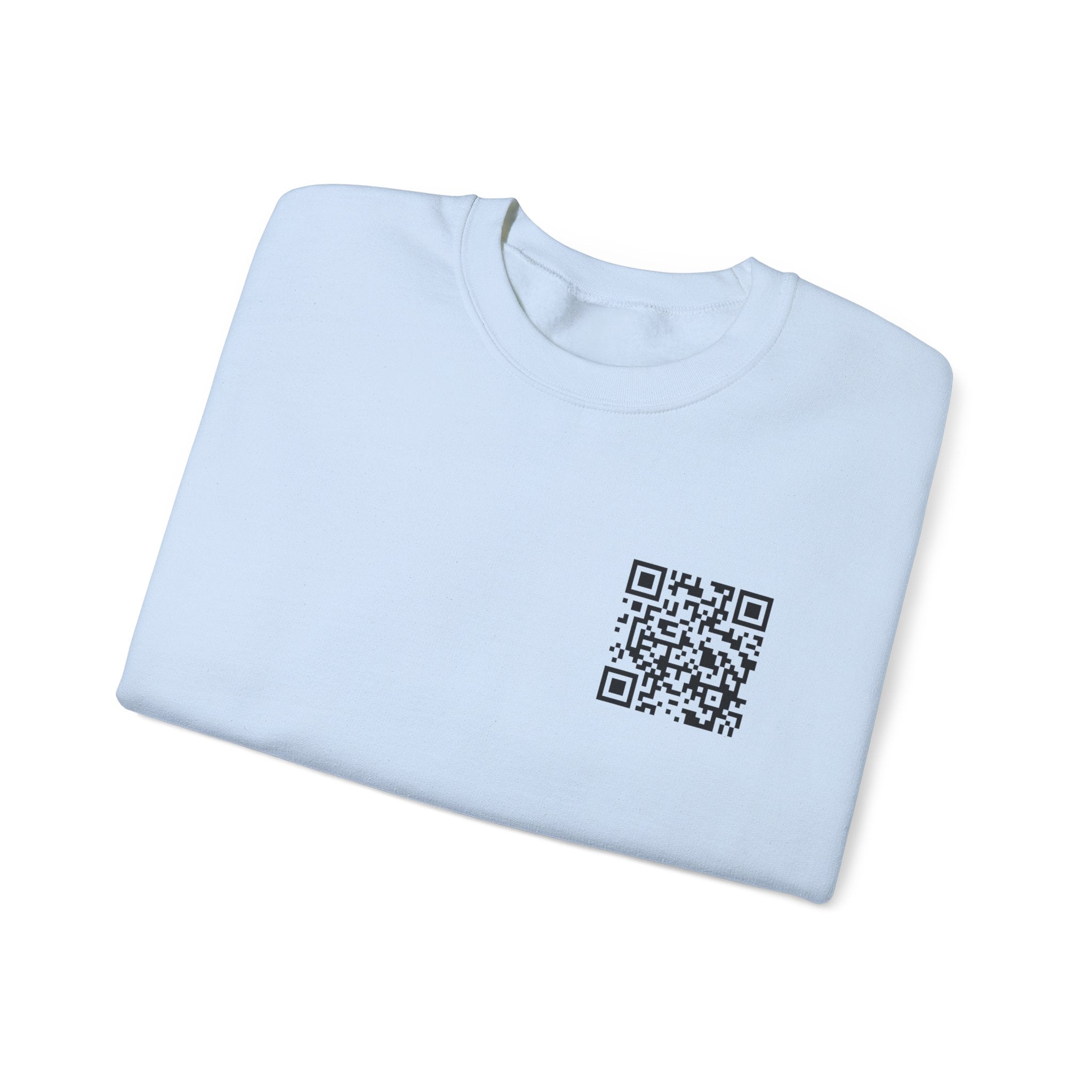 Dynamic QR Sweatshirt Light Blue