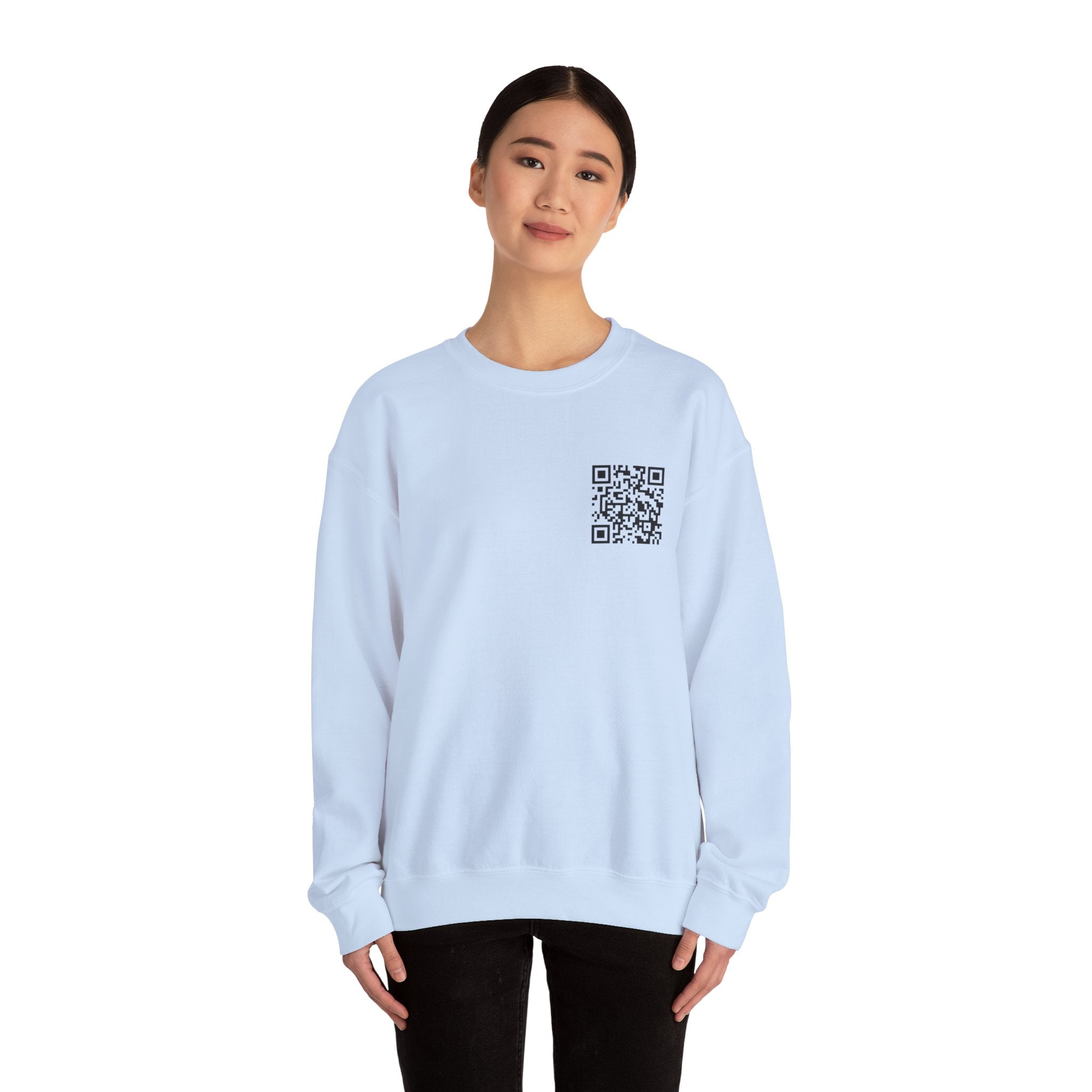 Dynamic QR Sweatshirt Light Blue