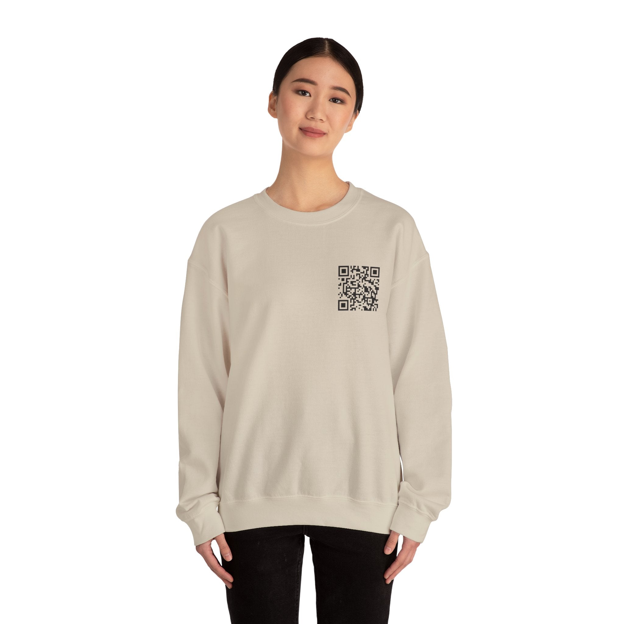 Dynamic QR Sweatshirt Beige