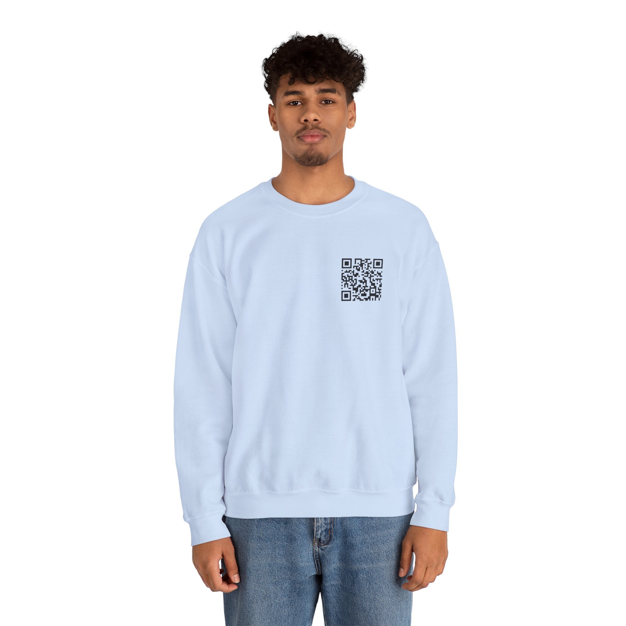 Fuck You Sweatshirt Light Blue