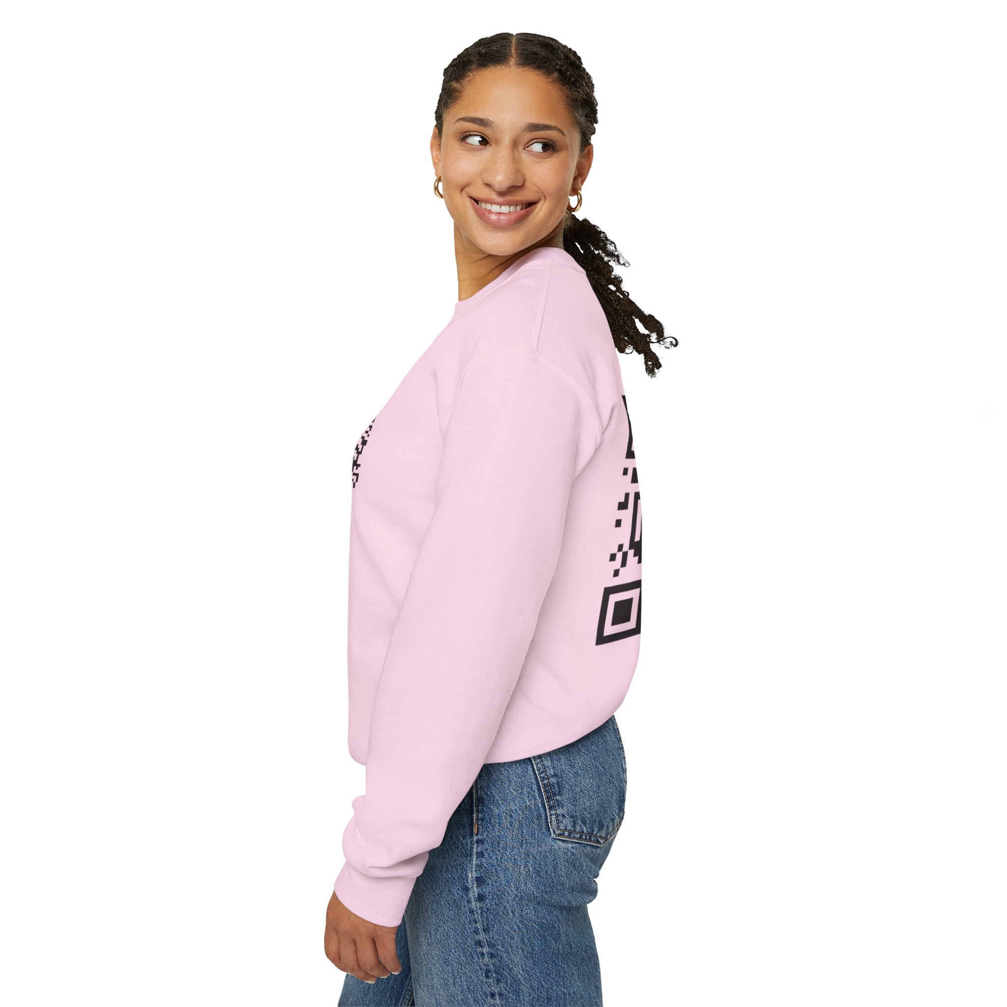 Dynamic QR Sweatshirt Pink