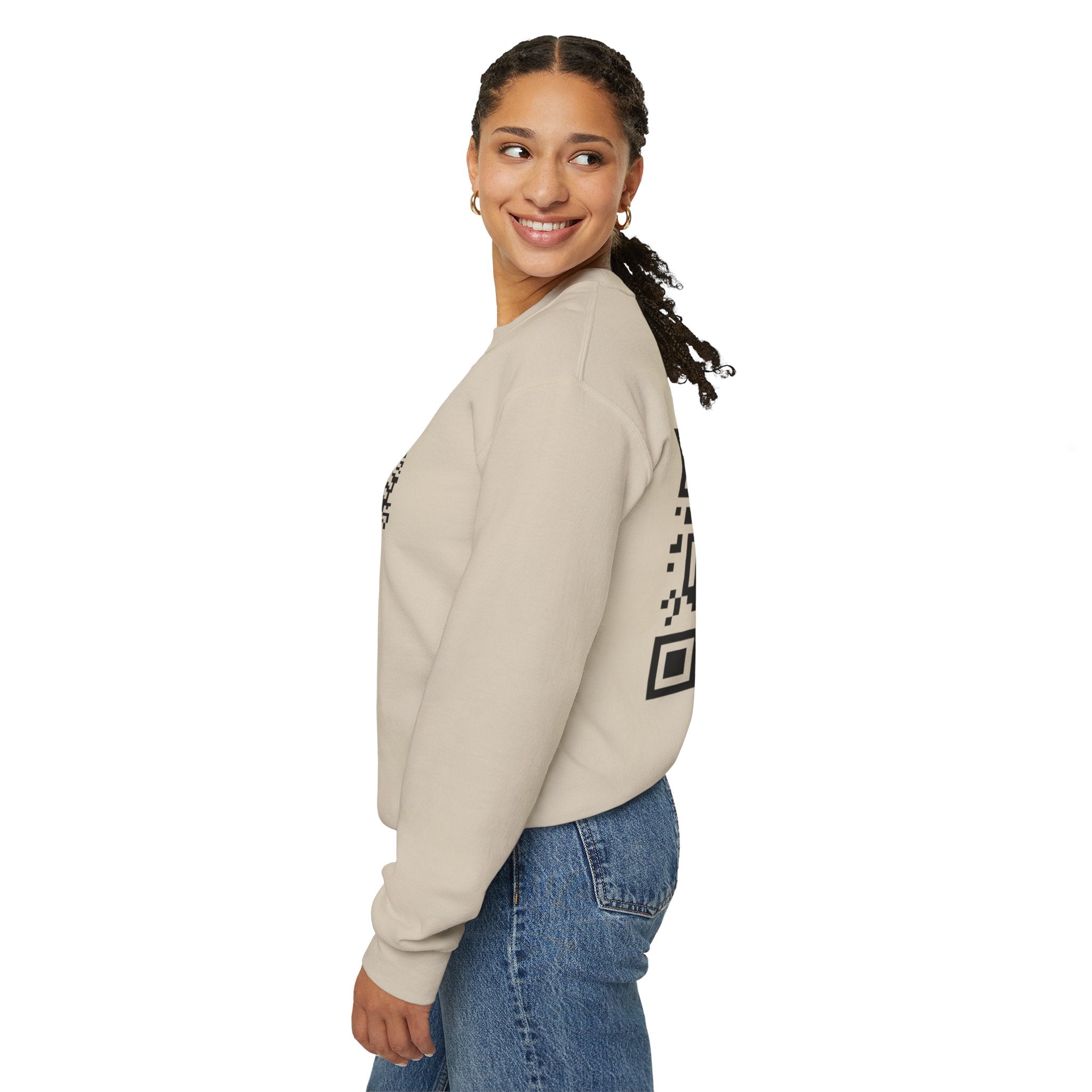 Dynamic QR Sweatshirt Beige