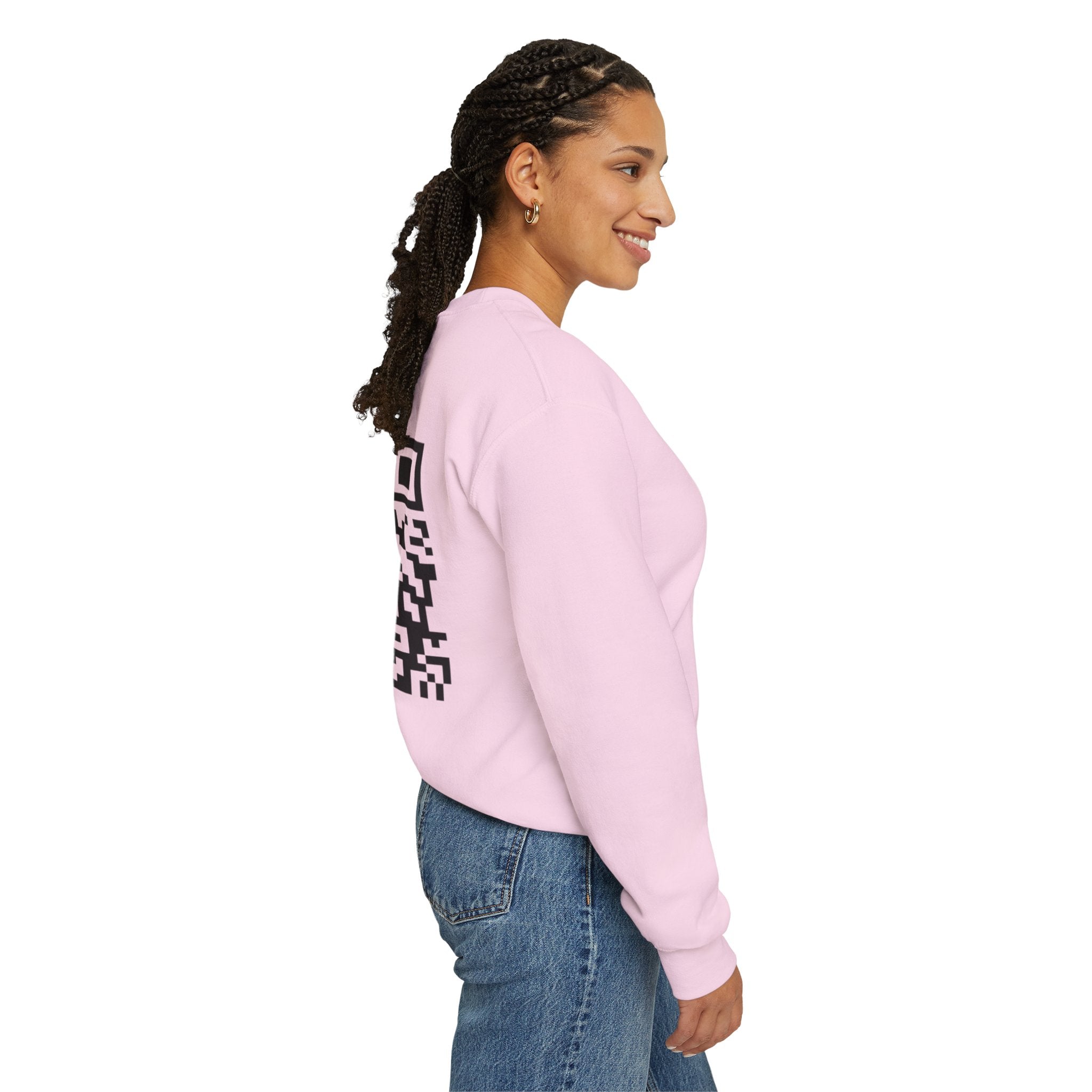 Dynamic QR Sweatshirt Pink