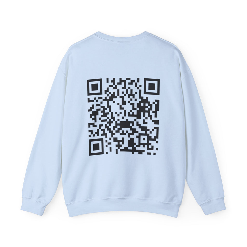 Static QR Sweatshirt Light Blue