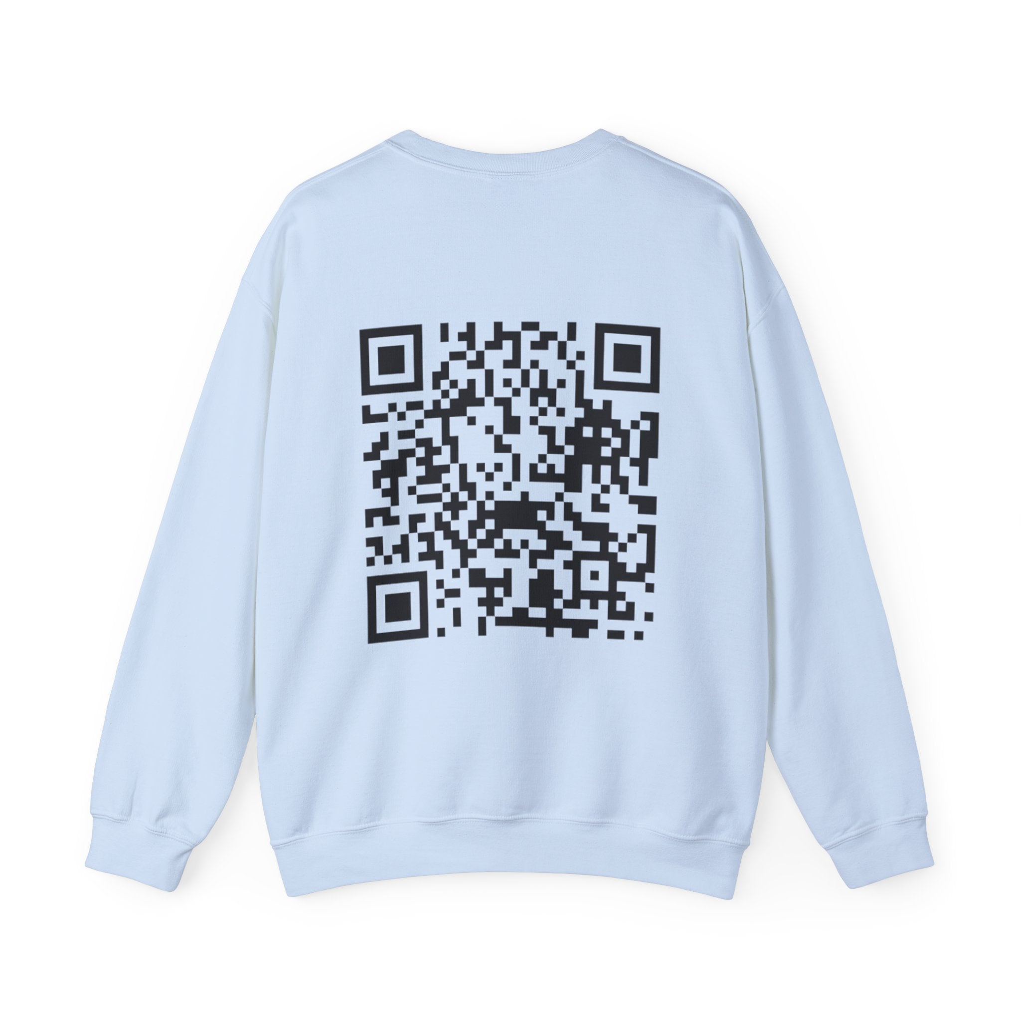 Static QR Sweatshirt Light Blue