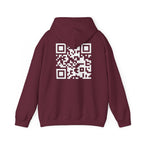 QR Hoodie Maroon red