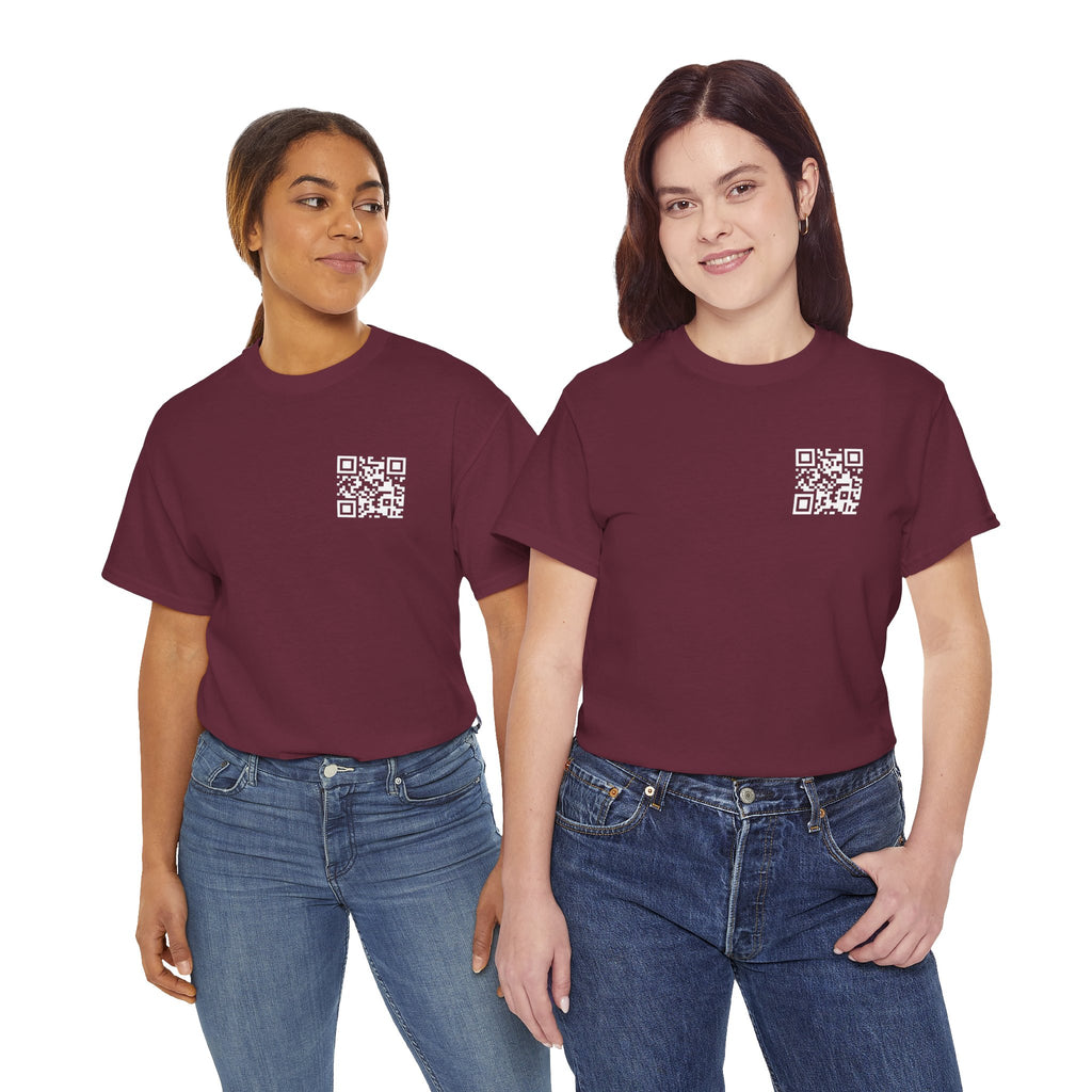 QR T-Shirt Maroon red