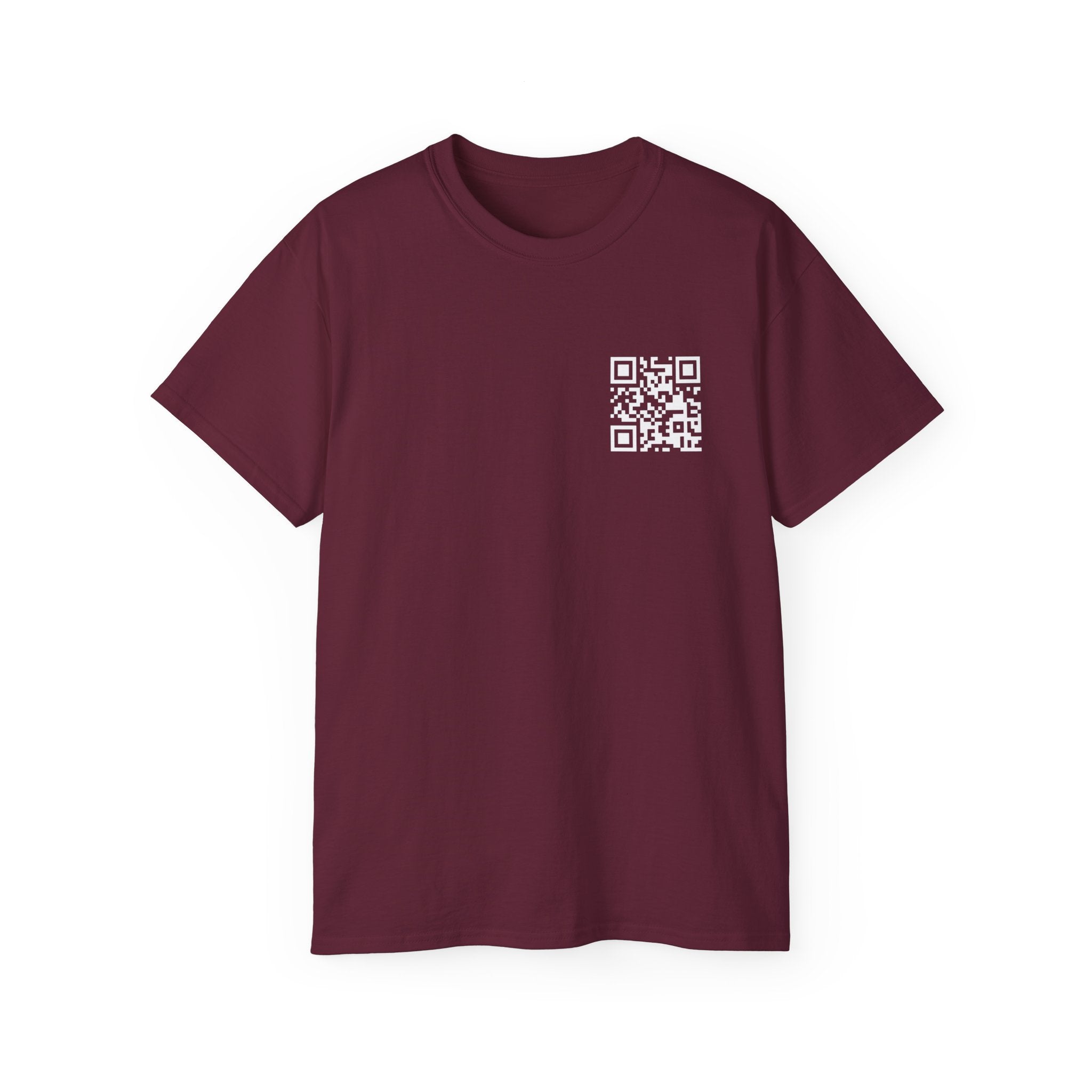 QR T-Shirt Maroon red