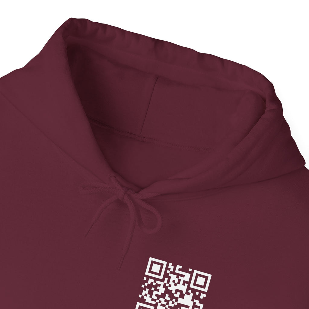 QR Hoodie Maroon red