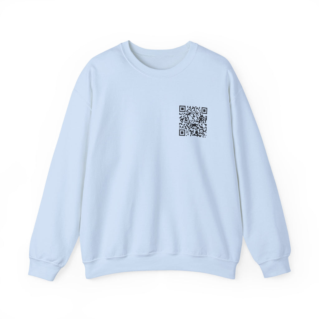 Static QR Sweatshirt Light Blue