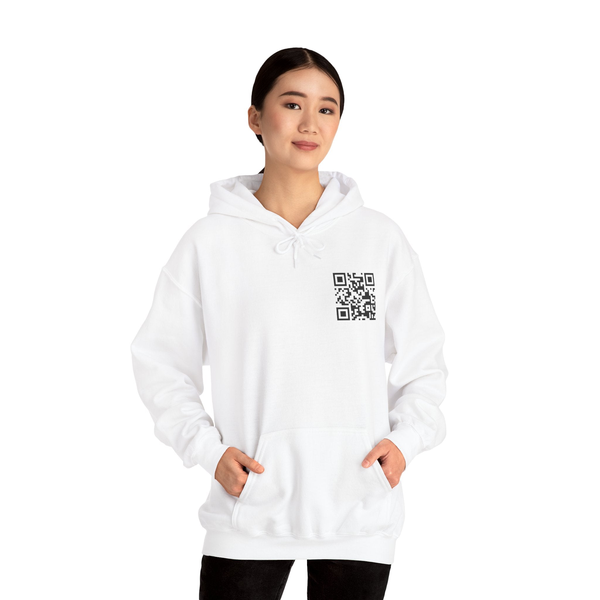 QR Hoodie White