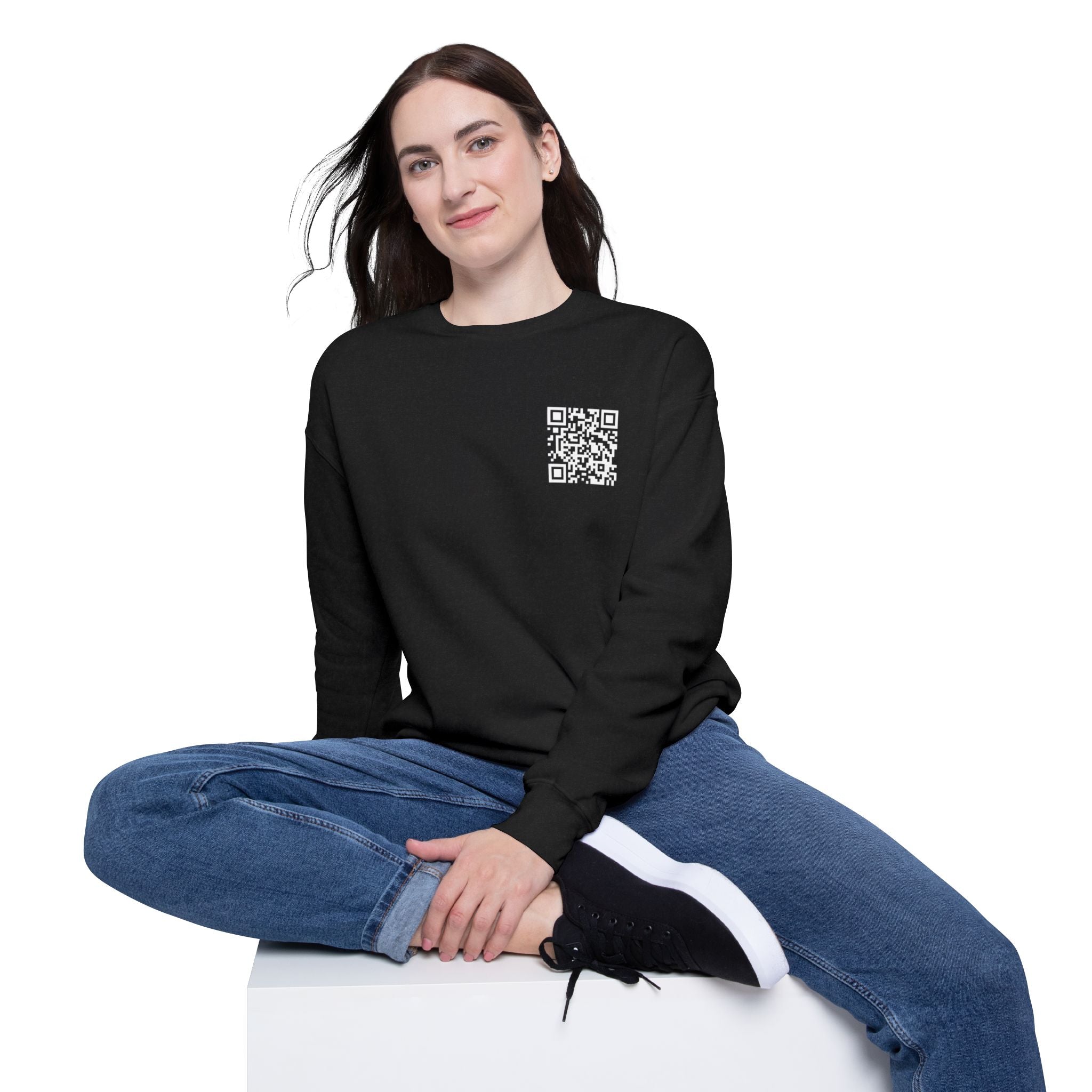 Static QR Sweatshirt Black