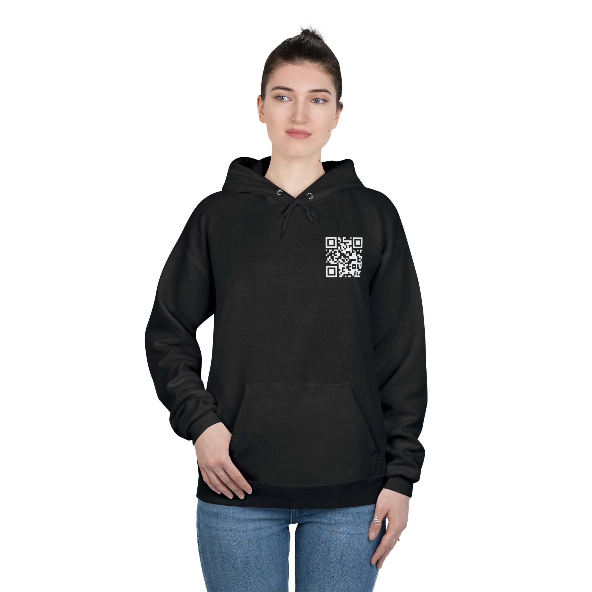 QR Hoodie Black