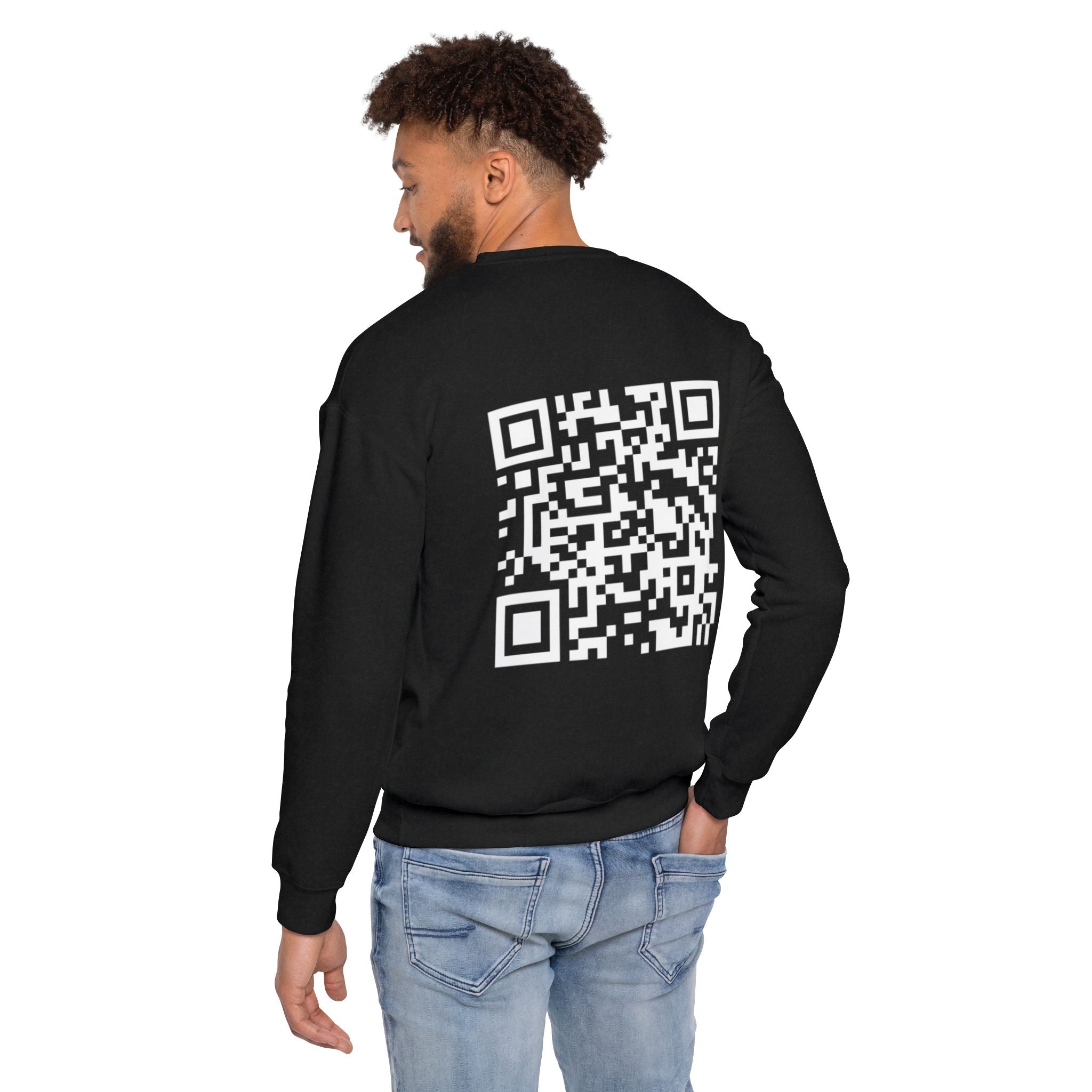 Static QR Sweatshirt Black