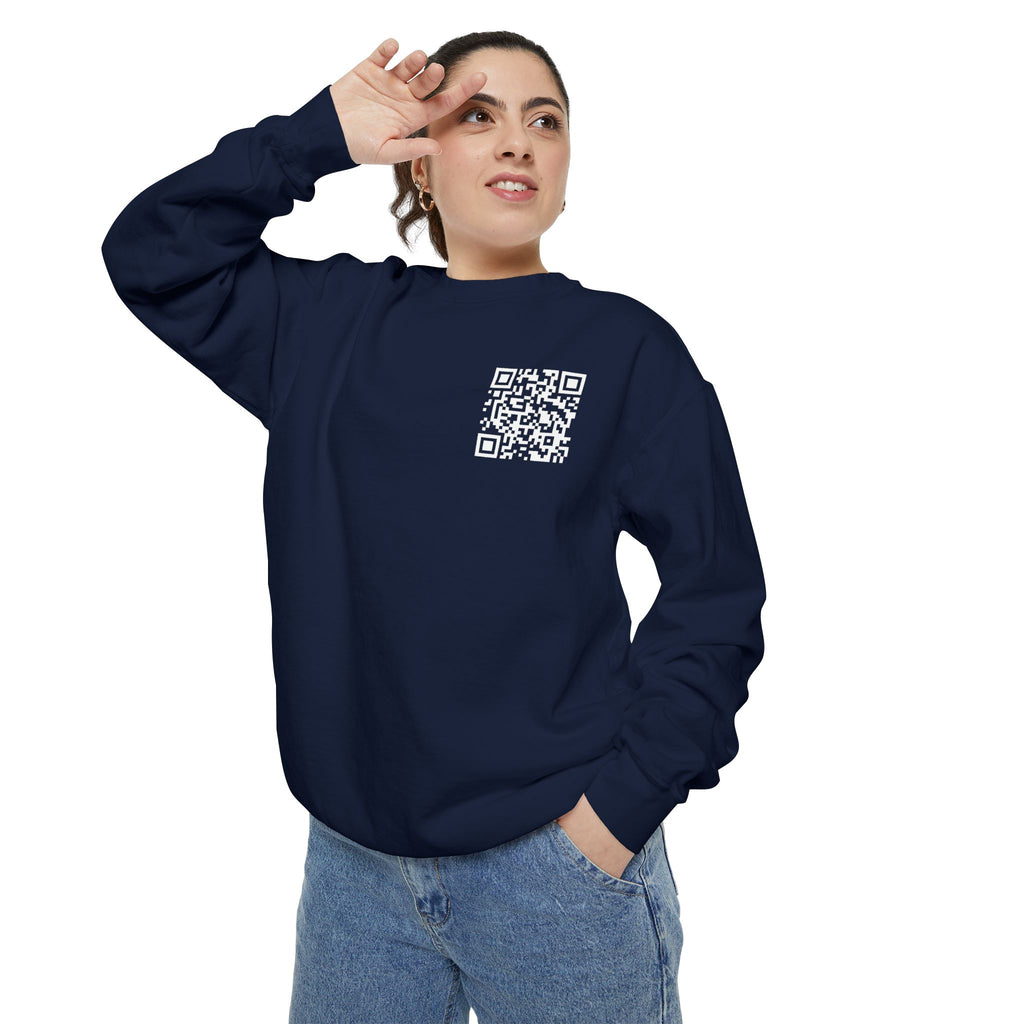 Static QR Sweatshirt Navy